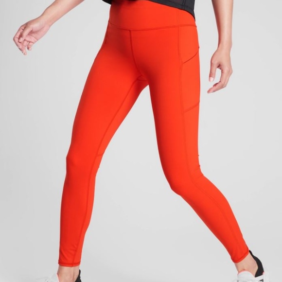 Athleta Pants - NWOT Athleta Orange Contender Leggings